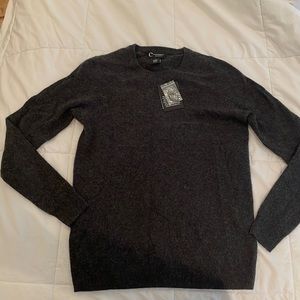 C by Bloomingdale’s cashmere gray sweater